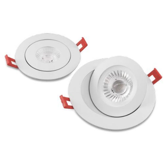 Picture of 4'' LED Floating Gimbal, 9 Watts, 3000K, 700 lms, Dimmable 10-100%, 120V, Round, White