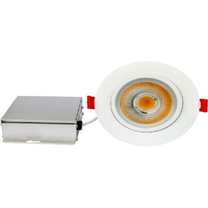 Picture of 4''  Gimbal Recessed LED, 11 watt, 3000K, 850 lms, Triac Dimmer 10-100%, 120V, Round