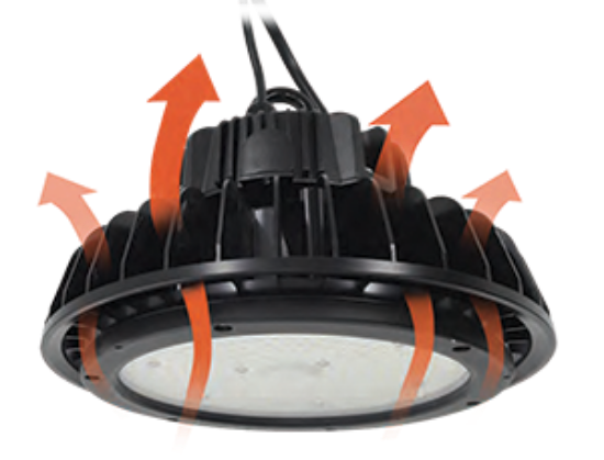 Picture of LED High-bay UFO, 200 watts, 5000K, 27845 lms, Dimming 0-10V, 10 ft Power Cord, 120M
