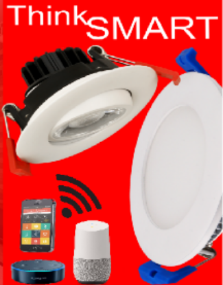 Picture of 6'' LED Smart Wireless Control Light Panel, 14 watts, 120 V, 2700K-6000K, TRIAC Dimmable, Round