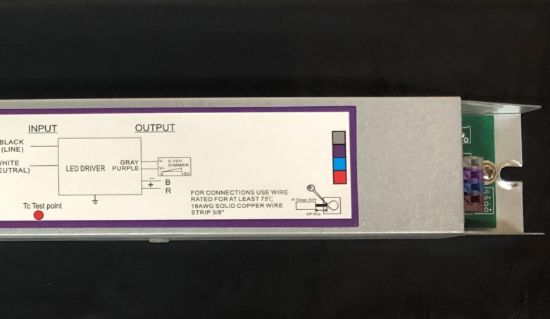 Picture of LED Driver, 80 watts, 28-36V DC Dimming 0-10V, Max. 2.10A, Damp Location, 120M