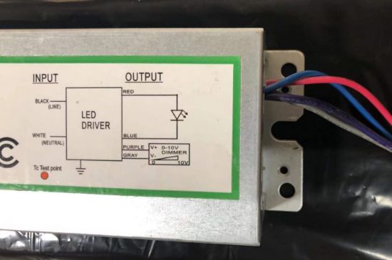 Picture of LED Driver, 100 watts, 26-43V DC Dimming 0-10V, Max. 2.3A, Damp Locations, 347V