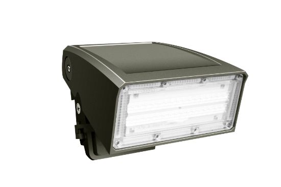 Picture of LED Wall Pack, 40 watts, built-in photocell, 5000K, 4800 lms, IP 65 Rated, 120-347V