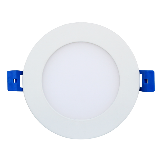 Picture of 4" Slim LED Light Panel, 9 watts, 740 lms, CRI 90+,  Triac Dimmable, Pre-select 5 CCT, Wire Connector, 120V, ROUND, Wet Location