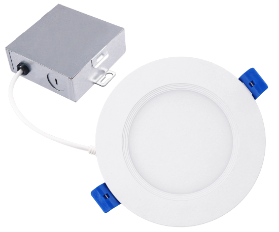 Picture of 4" LED Slim Baffle Light, 9 watts, 700 lms, Pre-select 5 CCT, Dimming 10-100%, 120V, Round