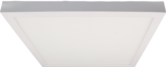 Picture of 8" LED Flush Mount, 18 watts, 1100 lms, Pre-select 5 CCT, Triac Dimming, IC & Wet Location Rated, Square