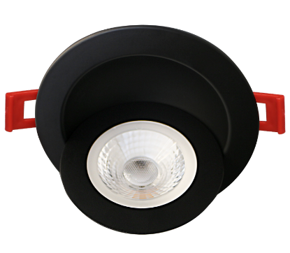 Picture of 4" LED Floating Gimbal, 9 watts, Pre-select 5 CCT, 740 lms, Dimmable 10-100%, 120V, Round, Black