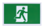 Picture of LED Running Man Exit Sign, Metal Case, with Battery backup Combo, 120/347V