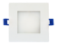 Picture of 4'' Slim LED Light Panel, 12 watts, 700 lms, Dimmable, Pre-select 5 CCT, 120V, SQUARE, Damp Location