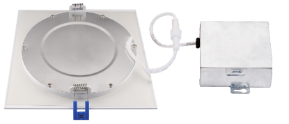 Picture of 4'' Slim LED Light Panel, 12 watts, 700 lms, Dimmable, Pre-select 5 CCT, 120V, SQUARE, Damp Location