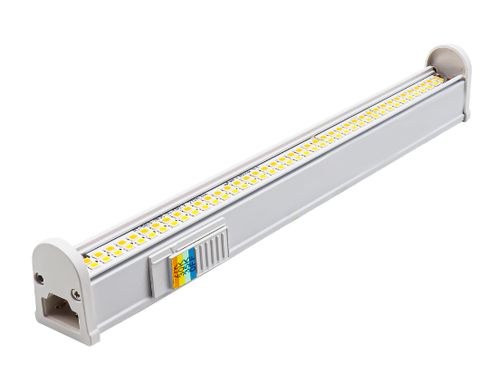 Picture of 11" LED T5 Under Cabinet Light, 5 watts, 420 lms, Pre-selectable 3 CCT 3000K/4000K/5000K, Triac Dimming, 120V, With Mounting Clips