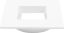 Picture of 4'' Regressed Module Downlight Trim, White, Square