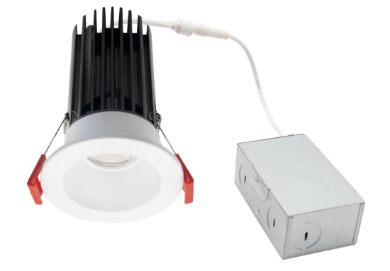 Picture of 2'' Recessed Downlight, 15 watts, 1230 lms, Pre-select 5 CCT, Triac Dimming, 120V, Round, Wet Location