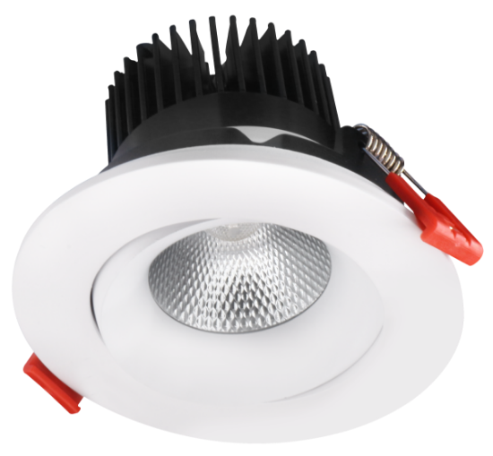 Picture of 3.5'' Recessed Gimbal Downlight, 12 watts, 985 lms, CRI 90+, Pre-select 5 CCT, Triac Dimming, 120V, White, Round, Wet Location