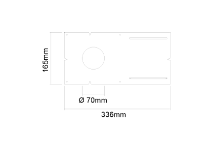 Picture of Pre-Mounting Plate for 3'' Gimbal (70mm hole size)