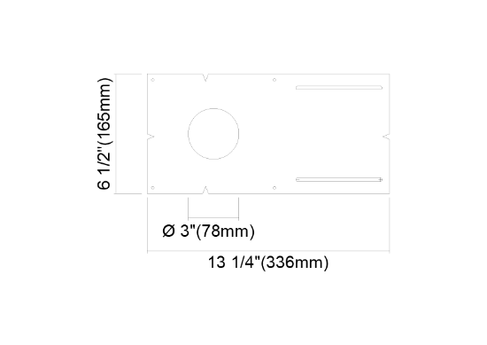 Picture of Pre-Mounting Plate for 3'' Gimbal and Slim LED Light Panel (78mm hole size)