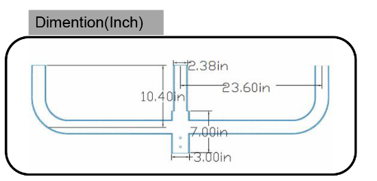 Picture of Triple Bull Horn, for Area/Flood Light, works with 2-3/8” Slip Fitter