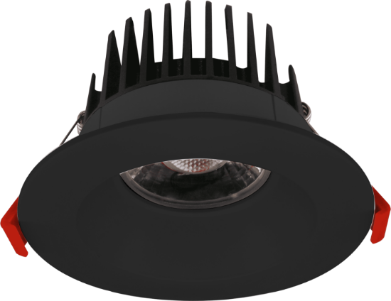 Picture of 4'' Recessed Downlight, 12 watts, 984 lms, CRI 90+, Pre-select 5 CCT, Triac Dimming, 120V, Black, Round, Wet Location