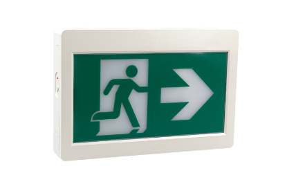 Picture of LED Running Man Exit Sign, with Battery backup Combo, 120/347V