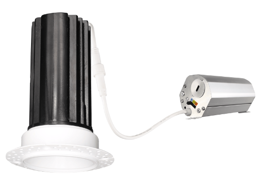 Picture of 2'' Trimless LED Downlight, 15 watts, Triac Dimming, 1000 lms, 5 CCT Switchable, 120V, Wet Location, Round, White