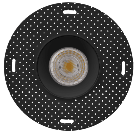 Picture of 3.5'' Trimless LED Downlight, 12 watts, Triac Dimming, 985 lms, 5 CCT Switchable, 120V, Wet Location, Round, Black