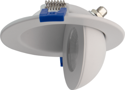 Picture of 3" LED Floating Gimbal, 8 watts, CRI 90+, Pre-select 5 CCT, 700 lms, Dimmable 10-100%, 120V, Round, White
