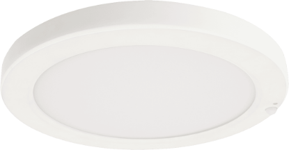 Picture of 9" LED Flush Mount with PIR Motion Sensor & Photocell, 18 watts, 1476 lms, CRI 90+, Pre-select 5 CCT, Dims to 30% by Sensor, IC & Wet Location Rated, Round, White