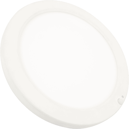 Picture of 12" LED Flush Mount with PIR Motion Sensor & Photocell, 24 watts, 1850 lms, CRI 90+, Pre-select 5 CCT, Dims to 30% by Sensor, IC & Wet Location Rated, Round, White 