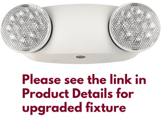 Picture of LED Emergency Light, 2X1.2 W lamps, Discharge 90 mins, Range 80m.sq., 120/277V