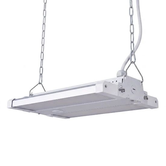 Picture of FDL LED Foldable Adjustable Beam Angle Linear Highbay , Pre-Select 3 Wattage (100-120-150W), Pre-Select 3 CCT (3500K-4000K-5000K), 15000-22500 lms, 0-10V Dimming, 120-347V