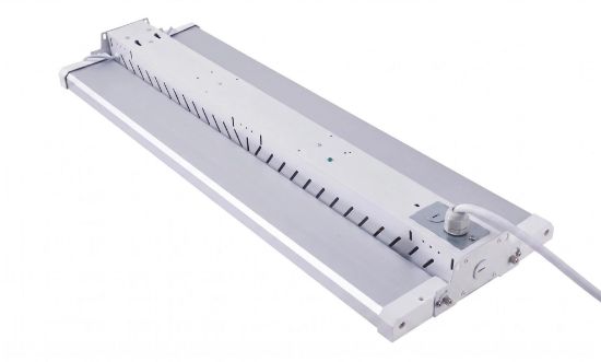 Picture of FDL LED Foldable Adjustable Beam Angle Linear Highbay, Pre-Select 3 Wattage (200-240-300W), Pre-Select 3 CCT (3500K-4000K-5000K), 30000-45000 lms, 0-10V Dimming, 120-347V