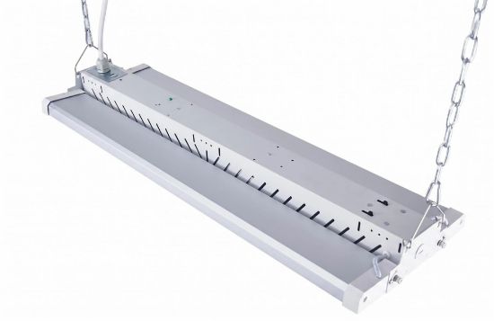 Picture of FDL LED Foldable Adjustable Beam Angle Linear Highbay, Pre-Select 3 Wattage (200-240-300W), Pre-Select 3 CCT (3500K-4000K-5000K), 30000-45000 lms, 0-10V Dimming, 120-347V