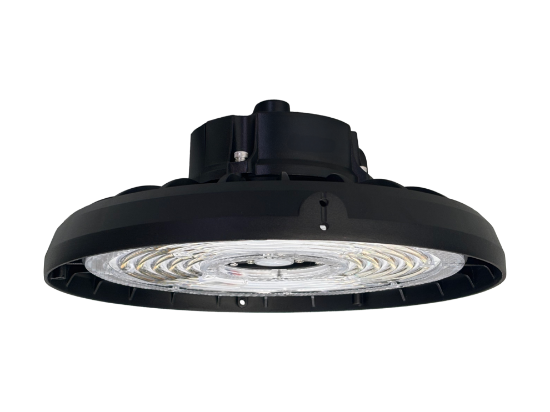 Picture of LED Highbay UFO Plus-Series, Pre-Select 3 Wattage 100-120-150W, Pre-Select 3 CCT 3K-4K-5K, 22500lm, IP65 Rated, 9 ft Power Cord, 120-347V
